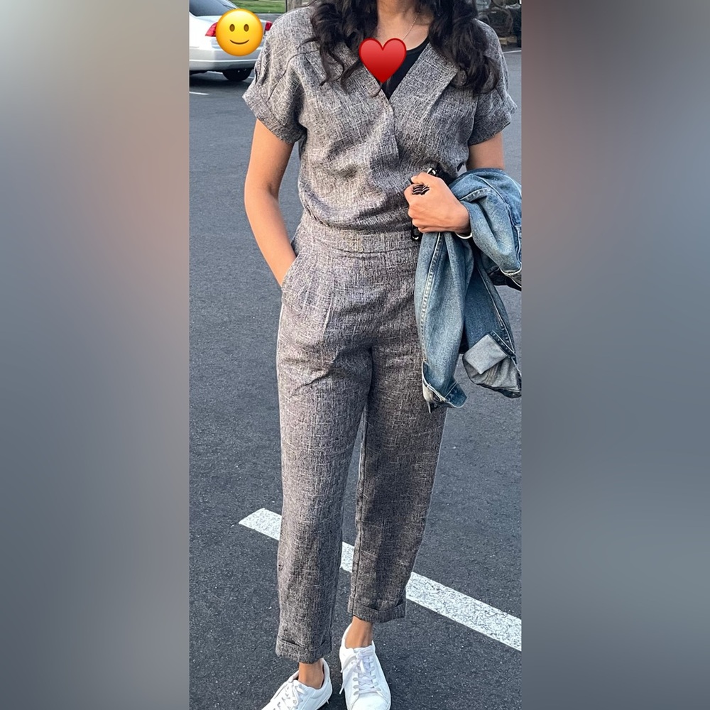 FRNCH Charcoal Jumpsuit
